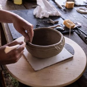 Nature-inspired Ceramic Vase